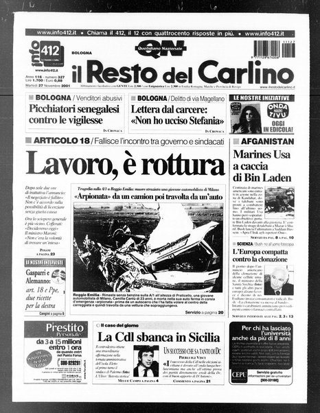 Il Resto del Carlino : giornale dell'Emilia